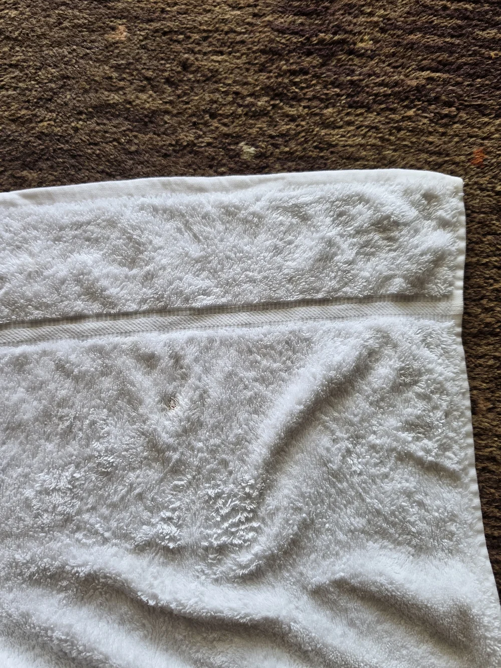 Mercedes-Benz Embroidered White 100% Cotton Logo Bath Towel 25 W x 50.5